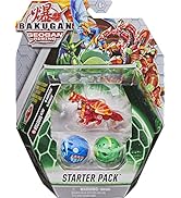 Bakugan Starter Pack 3-Pack, Nillious Ultra, Geogan Rising Collectible Action Figures