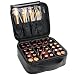 VASKER Makeup Case Travel Makeup Bags Organizer for Women Leather Cosmetic Bag Train Case Box Storage Portable Brush Holder with Adjustable Divider Gift for Women primary