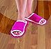 Slipper Genie Evriholder Microfiber Women's Slippers, 6-9, Pink