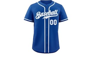 Custom Blank Baseball Jersey Button Down Shirts Personalized Team Sports Uniforms for Men/Women/Boy