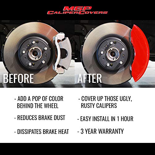 MGP Caliper Covers 39018STLXRD Red Brake Covers Fits 20152020 Acura