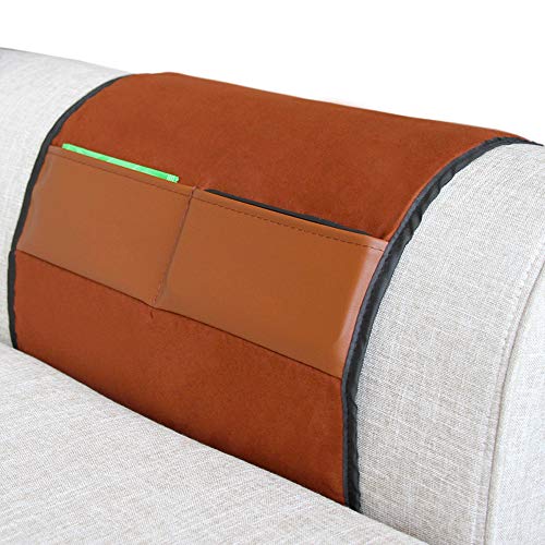 image for newmeil Z.S Anti-slip Sofa Couch Chair/Recliner Armrest 7 pockets Soft