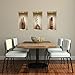 The Nisha Art Magic 3D Vinyl Removable Wall Sticker Decals DIY, Set of 3, Brown Vases