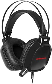 Mars Gaming MH218, Cascos Gaming con Microfóno, RGB Flow, PS4/Xbox One, Negro 