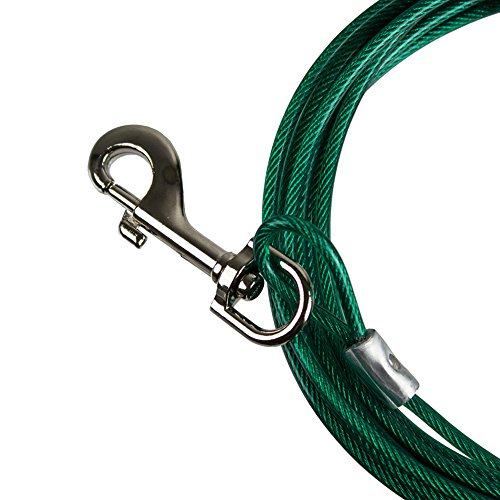 Petphabet THE BEST Heavy Duty Tie Out Cable for Medium Size Dogs 50 /