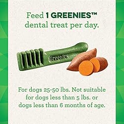 Greenies Regular Natural Dog Dental Treats, Sweet