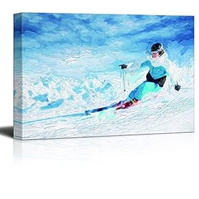 Snowboarding Pictures Home Wall for Bedroom Living Room Paintings Framed