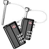 TSA Approved Gun Case Lock - Heavy-Duty Guns Case Lock with Durable & Cut Resistant Alloy Steel Shank Gun Lock, Secure TSA Locks for Guns Case for Firearm Travel Case, Pistol Cases and Rifle Cases