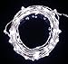 Fairy String Lights 40Ft 120 LED Waterproof Firefly Lights Silver Coated Copper Wire Twinkle Starry Lights Perfect for Party DIY Wedding Bedroom Indoor Party Decorations, Pure White