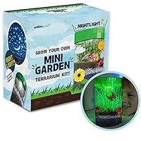 Moody Goat Terrarium Kit for Kids - Create Your Own Miniature Garden - Fantastic DIY Craft for Learning and Education- Stem Toy Certified - Gifts for Boys and Girls Age 6, 7, 8, 9, 10 Year Old