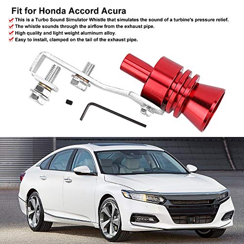 Qiilu Car Sound Simulator Whistle Turbo Sound Simulator Whistle Exhaust Pipe Simulator Whistle Fit For Honda Accord Acura
