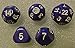 Purple - Set of 5 Unusual Dice: d5, d7, d14, d18, and d22