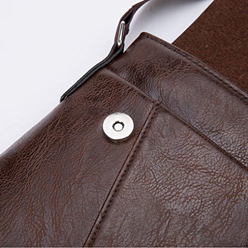 Tote Bag,Clearance! AgrinTol Men Fashion Business Handbag Shoulder Bag Tote Flap Chest Bag (Brown)