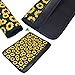 judysen Sunflower Steering Wheel Cover Set,Safe Non Slip Neoprene Material Stretch-on Fabric Steering Wheel Cover Car Accessories for Women Universal Fit