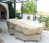 Premium Tight Weave Oval Patio Set Covers 120