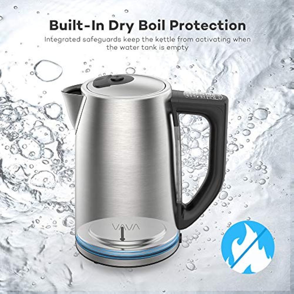Electric Kettle, Stainless Steel Tea Kettle Adjustable Temperature Control 1.7L eBay