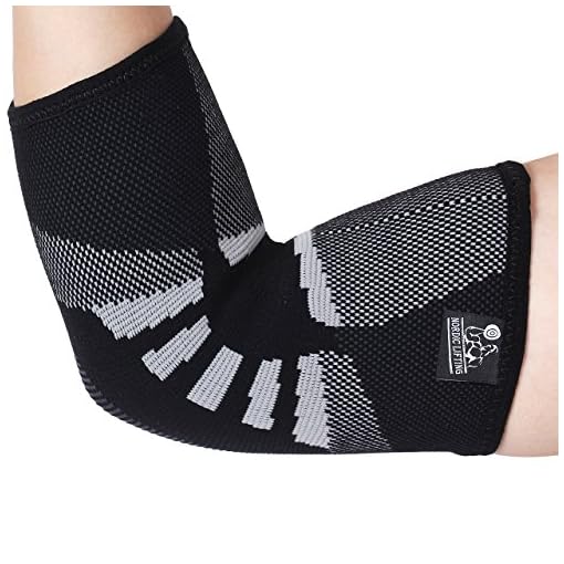 Nordic Lifting Elbow Compression Sleeves (1 Pair) - Support for Tendonitis Prevention & Recovery (Large) - Image 5