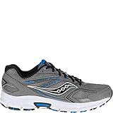 Saucony Men's Cohesion 9 Running Shoe, Grey/Black/Royal, 11 M US