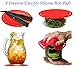 Silicone Hot Pads (Set of 4) - 6 in 1 Multi-Purpose Kitchen Tool, Pot Holder, Splatter Guard, Microwave Cover, Jar Opener, Decorative Trivet, Red, 8 Inches. Includes 121 Cooking Secrets Ebook