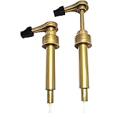 Coffee Syrup Pump. ONLY for Monin GLASS 750ml (25.4 Fl.Oz.) Bottle (Pack of 2). FDA Compliant. BPA Free. Product of Bayside T