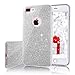 MILPROX Glitter Case Compatible for iPhone 8 Plus/7 Plus, Shiny Sparkle Bling, 3 Layer Hybrid Protective Soft Phone Case Compatible for iPhone 7 Plus/8 Plus