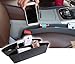 Caddy Catcher and Car Seat Organizer By Brandwhite; - Extra Durable Side Gap Pocket For Wallet, Phones, Maps, Cash & Glasses-Spacious, Best Car Storage (Pack Of 2)