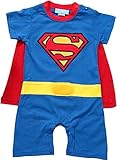 Boys Superman Romper With Removable Cape Superman