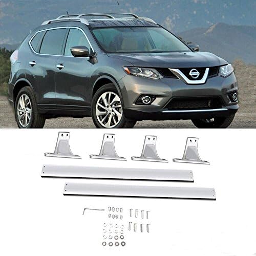 DINORACK Fit 2014 2015 2016 Nissan Rogue OE Style Aluminum Roof Rack Cross Bar ( 2 pcs)
