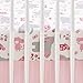 Bedtime Originals Twinkle Toes Elephant Fitted Crib Sheet, Pink/White