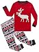 IF Pajamas Christmas Little Girls Boys Pjs 100% Cotton Long Sleeve Kids Toddler Pajamas Sets Size Red 4T