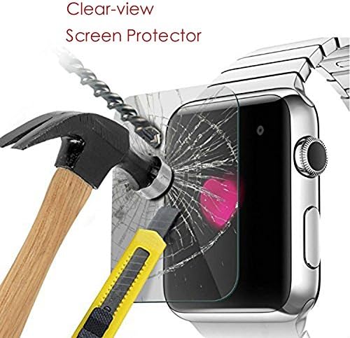 For iWatch 42mm HD Clear Screen Protector, Premium Tempered Glass Screen Film Explosionproof Film 0.3mm / 9H / Bubble Free Installation, Anti-Fingerprint,Retail Package(iWatch - 42mm)