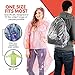 Wolmund Adult Unisex Rain Poncho - Women's Long Sleeve PVC/PU Poncho - 10 Pack with Backpack Cover - Solid Color - Waterproof - Casual Style - Loose Fit