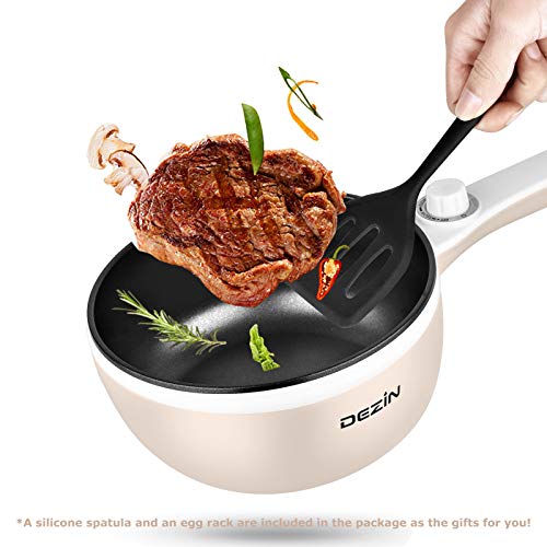 Dezin Electric Hot Pot Upgraded, NonStick Sauté Pan, Rapid Noodles