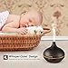 VicTsing Essential Oil Diffuser, 150ml Mini Aroma Wood Grain Cool Mist Humidifier for Office Home Study Yoga Spa Baby, Auto Shut-Off and 14 Color Night Lights (Dark Brown)thumb 4