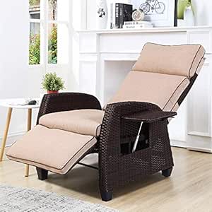 Grand Patio - Silla reclinable para interiores y exteriores ajustable