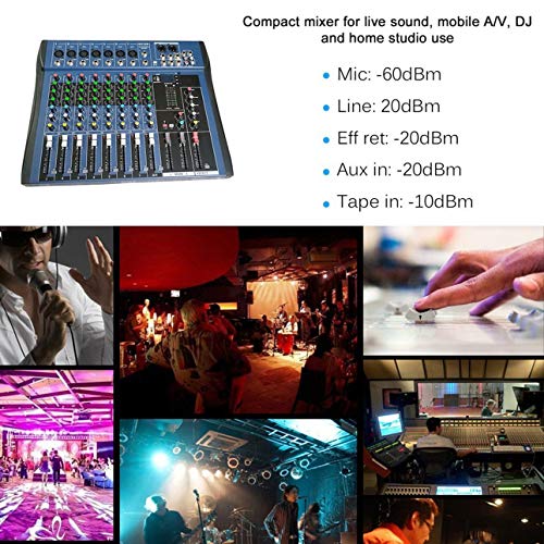 Smartlove1P CT8 8 Channel Professional Stereo Mixer Live USB Studio Audio Sound Console Network Anchor Device Vocal Effect Processor - Thumbnail 2