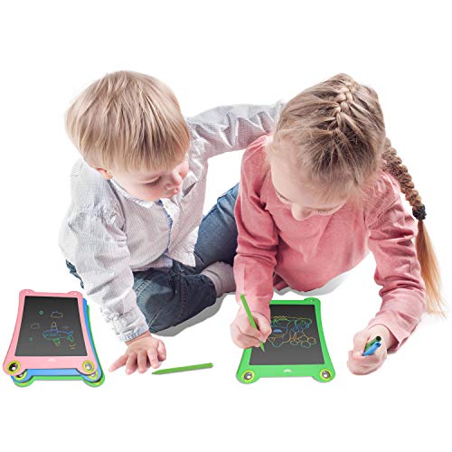 NEWYES 8.5 Inch Colorful Frog-pad Doodle Pad Drawing Board LCD Writing Tablet for Kids and Adults (Green) - Thumbnail 3