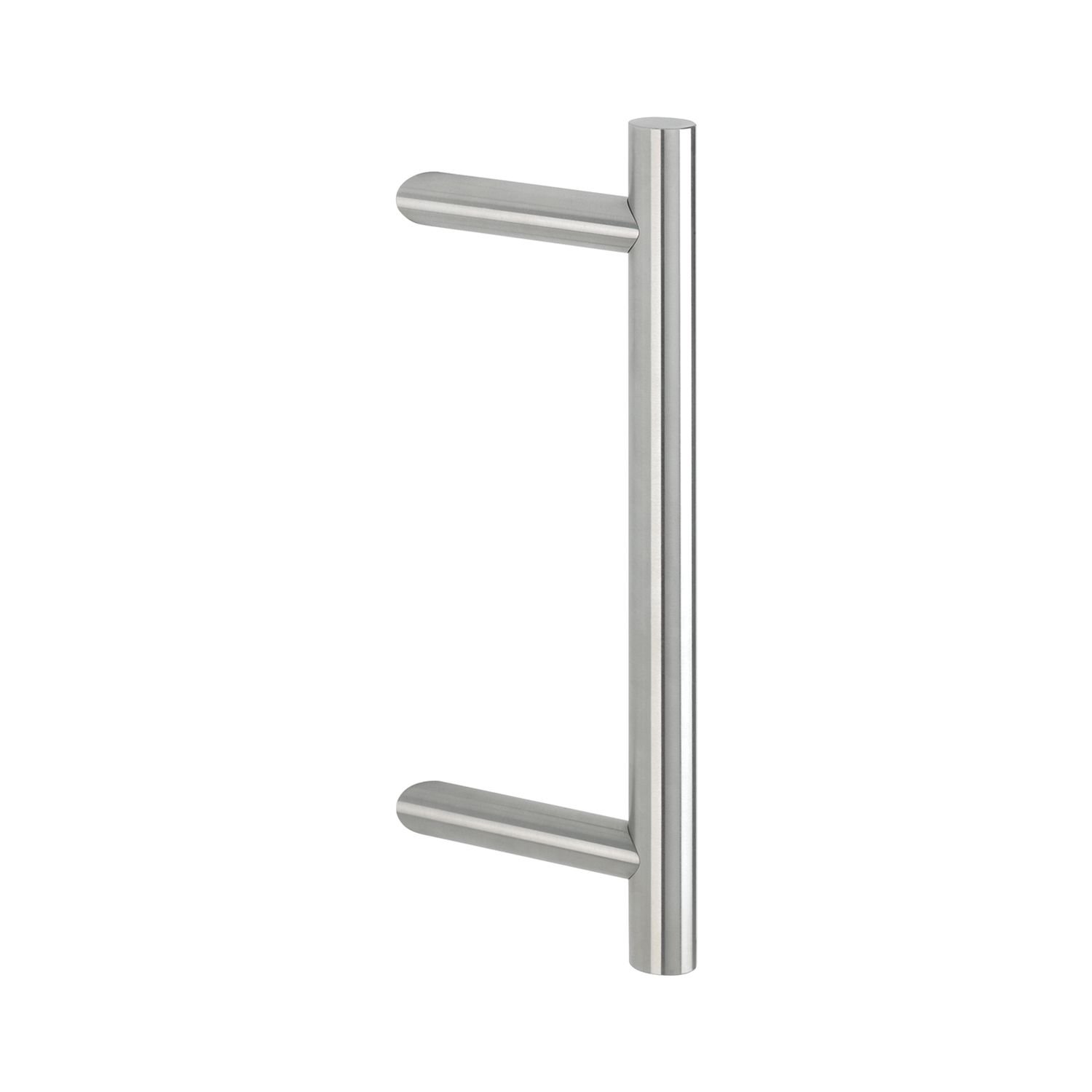 HOPPE, 2011555 Bar Handle AA8E5012-800/560 mm, Matte Stainless Steel, Design: Slanted, Bumper Handle for Front Door
