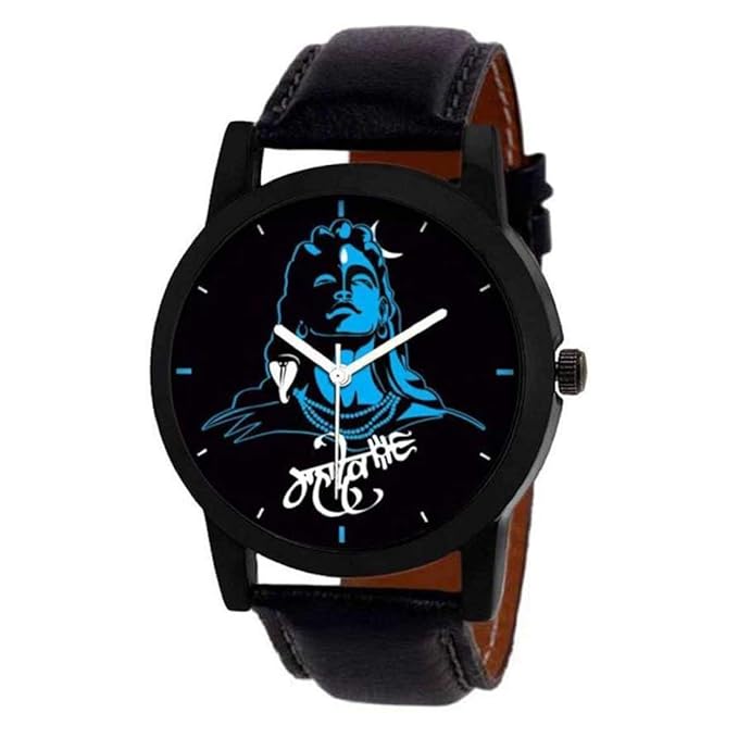 Mansvi fashion Analogue Black dial Watch for Men (watch-006-black)