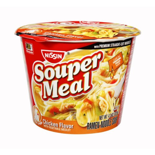 Nissin Beef Flavor Souper Meal Noodles Cup (Case of 6