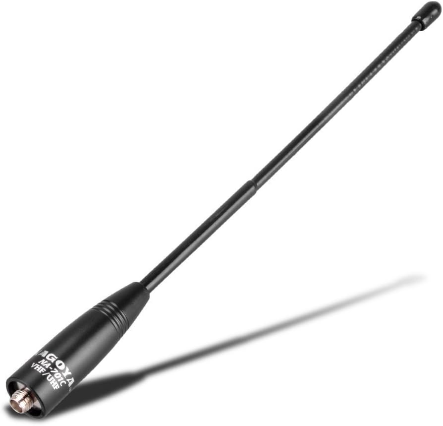 Authentic Genuine Nagoya NA-701 (Commercial Frequency Tuned) 8-Inch Whip VHF/UHF (155/460MHz) Antenna SMA-Female for BTECH and BaoFeng Radios
