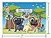 GYA 7x5ft Puppy Dog Pals Paw Birthday Party Backdrop Boys Kids Happy Birthday Photography Background Cake Table Decor Banner Baby Shower Photo Studio Booth Props