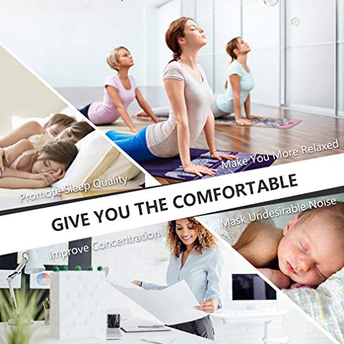 White Noise Machine 20 Non-Looping Soothing Natural Sounds and White Noise with High Quality Speaker & Memory Function for Sleeping Work Relaxed (Gray)