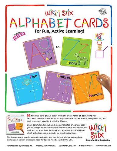 4 WikkiStix+Alphabet+Fun+Cards+Learning