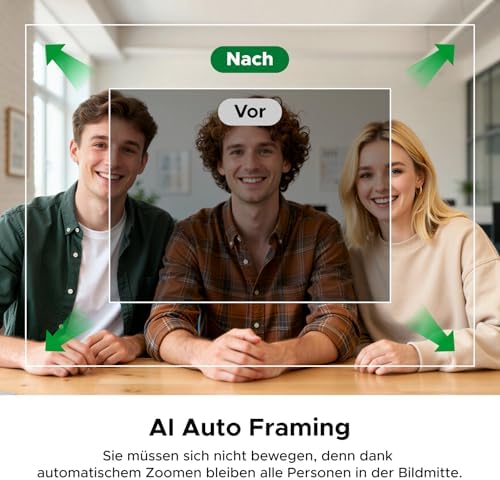 FineCam Pro 4K, Autofokus, KI-Gestensteuerung, mit Objektivdeckel