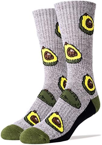 Oooh Yeah Men Crew Funny Novelty Athletic Socks Avocado Life