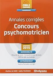 Annales corrigées, concours psychomotricien