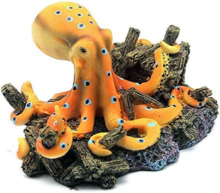 Aquarium Ornament Simulations Ocean Octopus Design Landscape for Fish Tank Aquarium Decoration