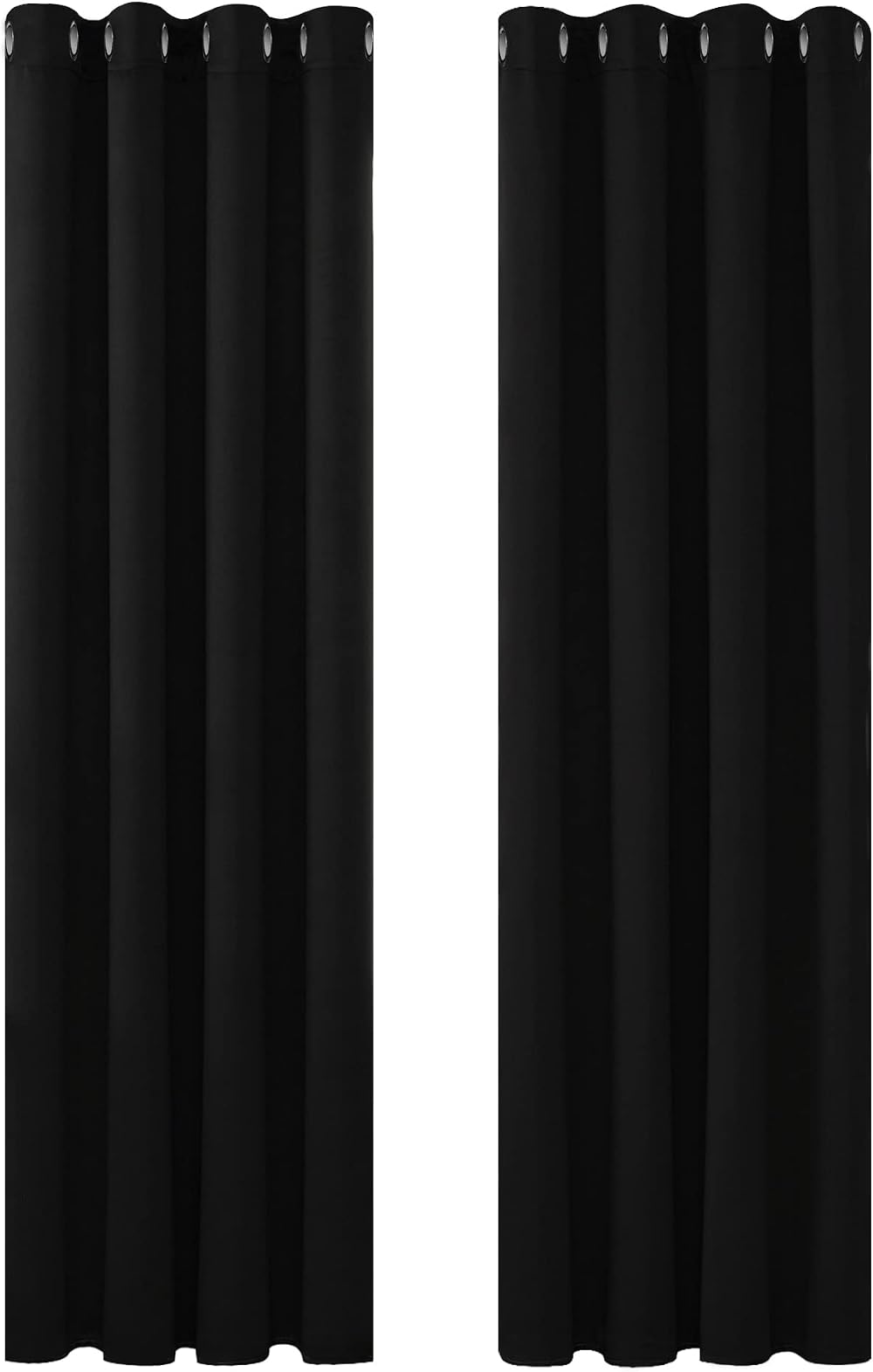 Deconovo Blackout Curtains 2 Panels 46x84 Inch Eyelet Thermal Insulated Kids
