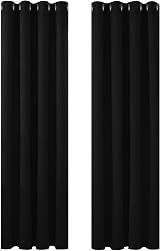 Deconovo Blackout Curtains 2 Panels 46x84 Inch Eyelet Thermal Insulated Kids